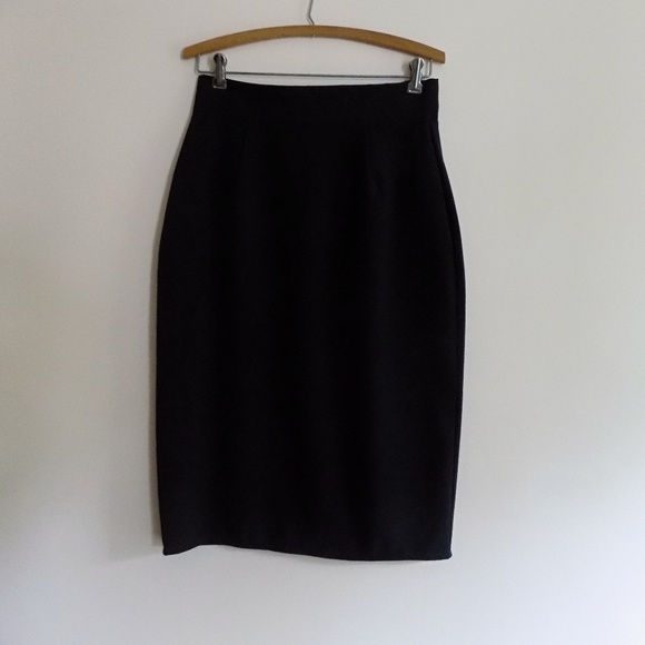 LAST ONE Hemet Retro Pencil Skirt in Black Size M - Picture 7 of 8